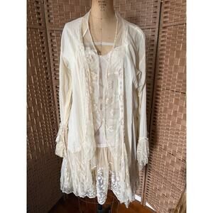 Crave Chic Vtg Slip Dress w/Jacket Lace 2 Pc Med/LG